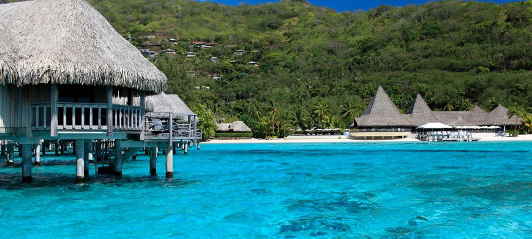 Overwater Bungalows, Moorea, Tahiti